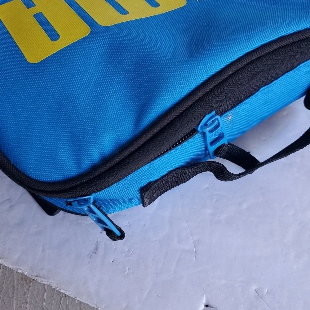 Puma Sport‎ Cooler Lunch Bag Insulated Blue Yellow Logo VTG